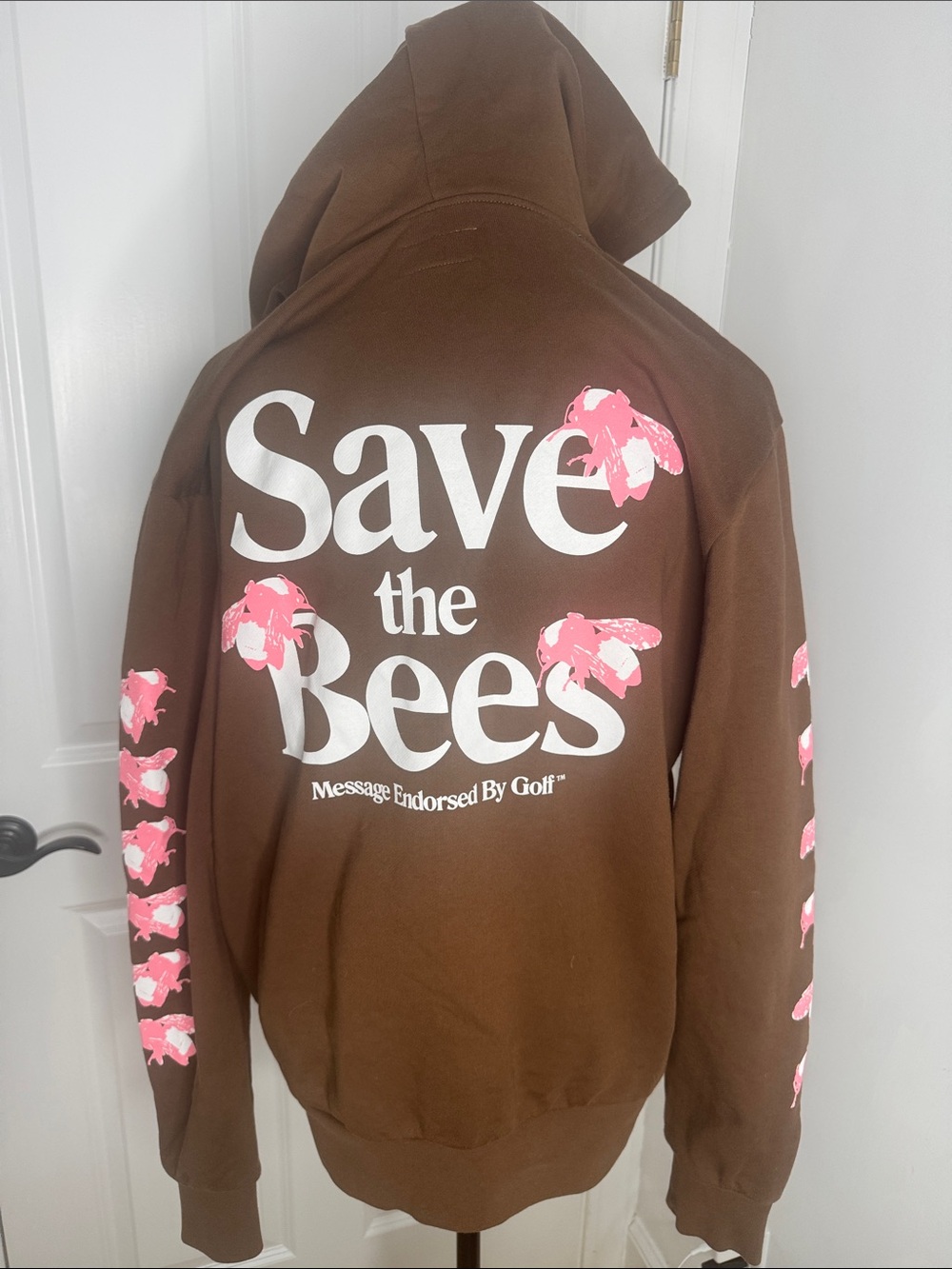 Golf Wang Flower Boy Save The Bees Hoodie Brown Pink Small